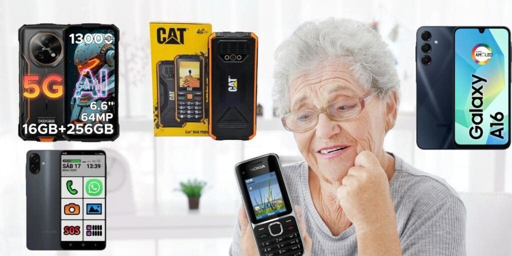  Celulares para idosos, smartphone para terceira idade